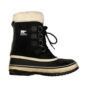 𝅺SOREL Women’s Carnival Winter Waterproof Snow Boot Black 7